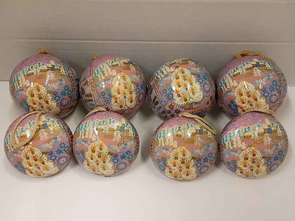 Papier Mache Christmas Ornaments #1