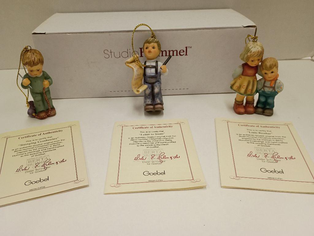 Berta Hummel Christmas Ornaments (Set 4)