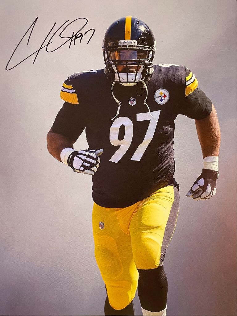 Lithographed Cameron Heyward Picture