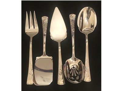 Lenox Holiday Stainless Steel 5 Piece Serving Set #1