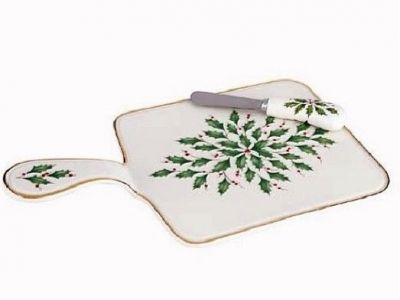 Lenox Holiday Cheese Board with Spreader #1