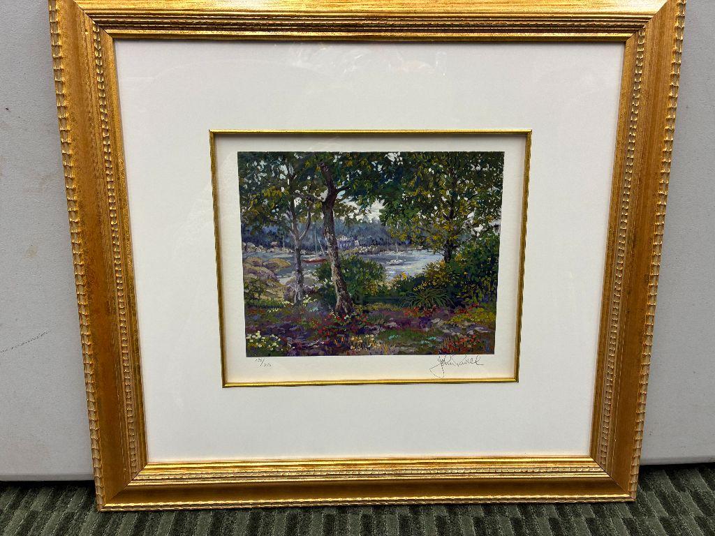 Framed Print ''Enchanted Coast'' signed by John Powe...