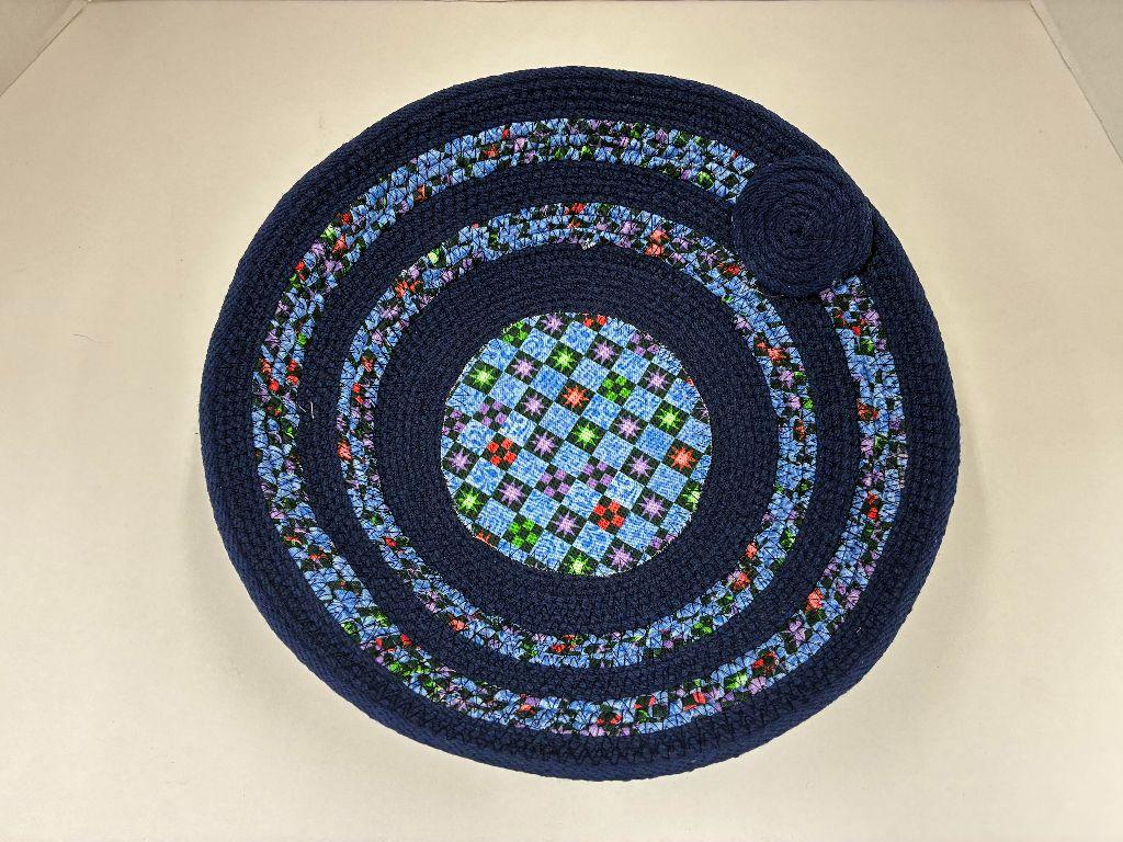 Blue Fabric Basket