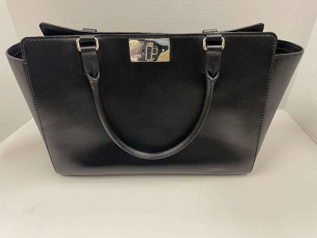 Kate Spade New York Kelsey Leather Winged Tote in Bl...
