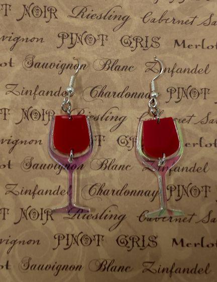 Wine Glass Earrings