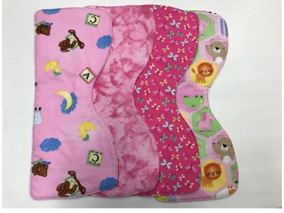 Girl Baby Burp Cloths #1