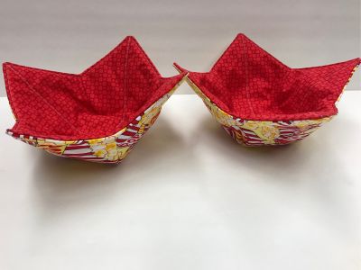 Quilted Microwave Bowl Cozies #1