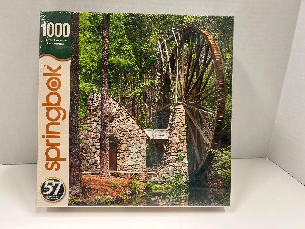 Two New Jigsaw Puzzles:  Waterwheel and Quilt