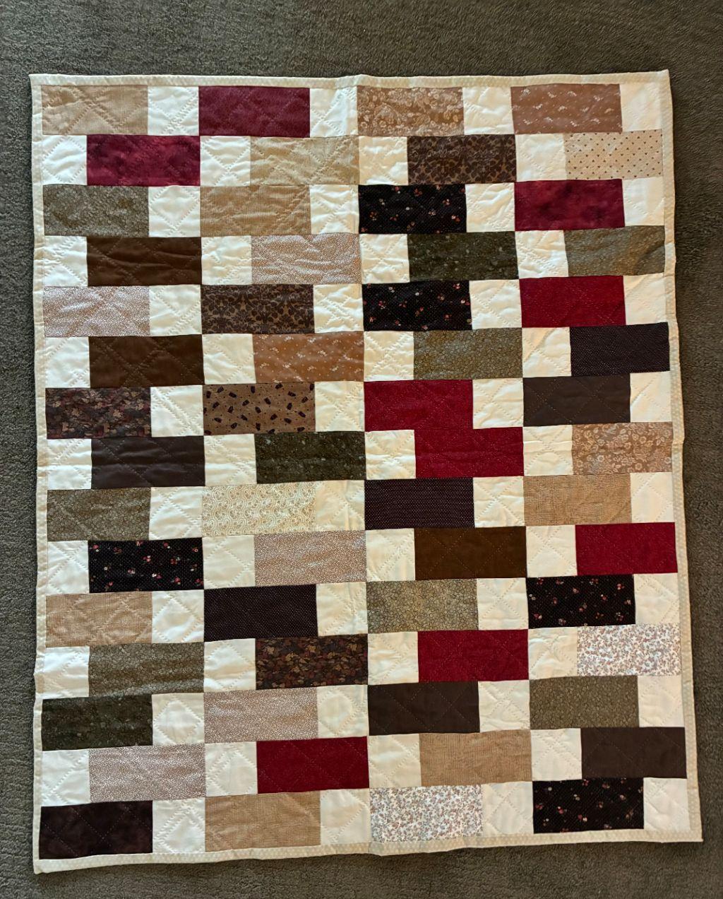 Hand Quilted Patchwork Quilt