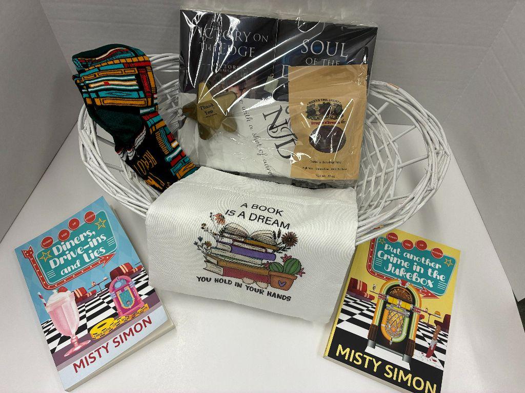 Readers'  Book Basket featuring Local Authors