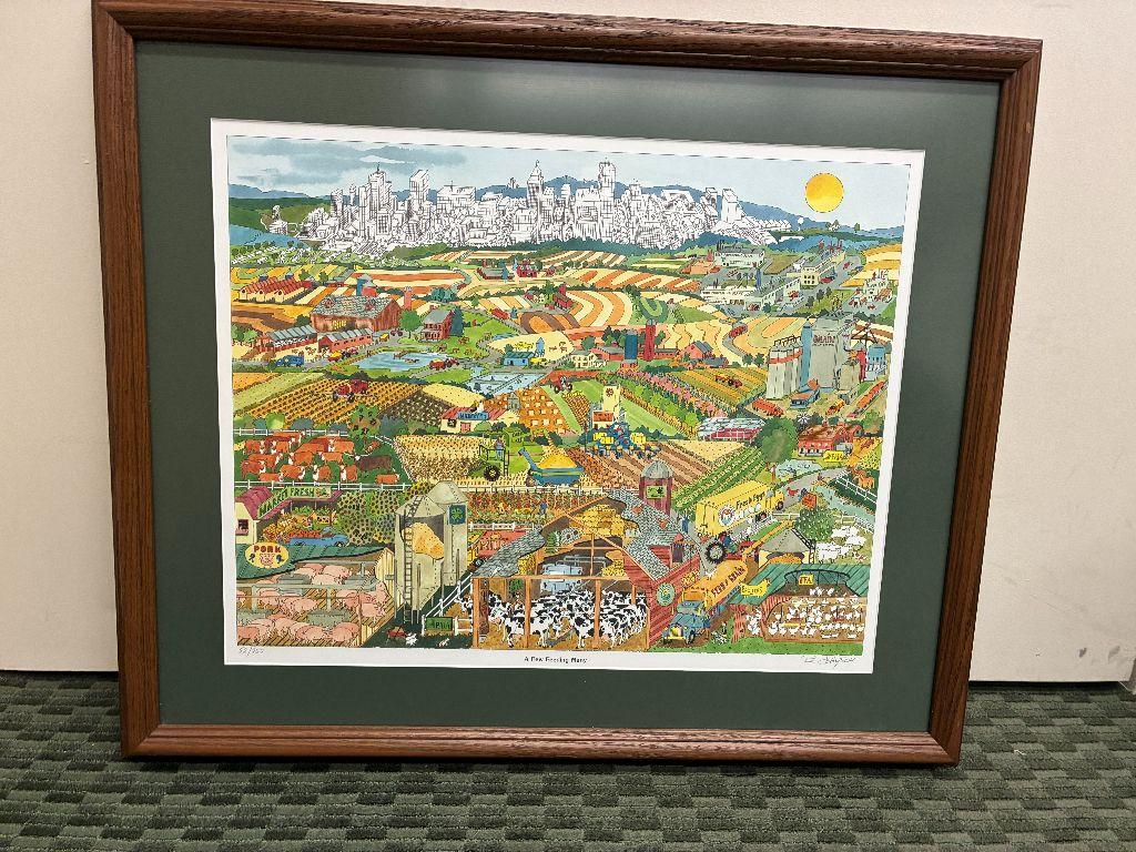 Framed Print ''A Few Feeding Many'' by Bruce Johnson