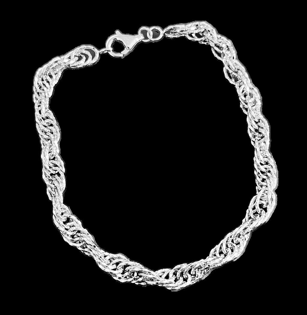 Sterling Silver Rope Bracelet