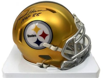 Jack Ham Autographed Steelers Blaze Mini Helmet