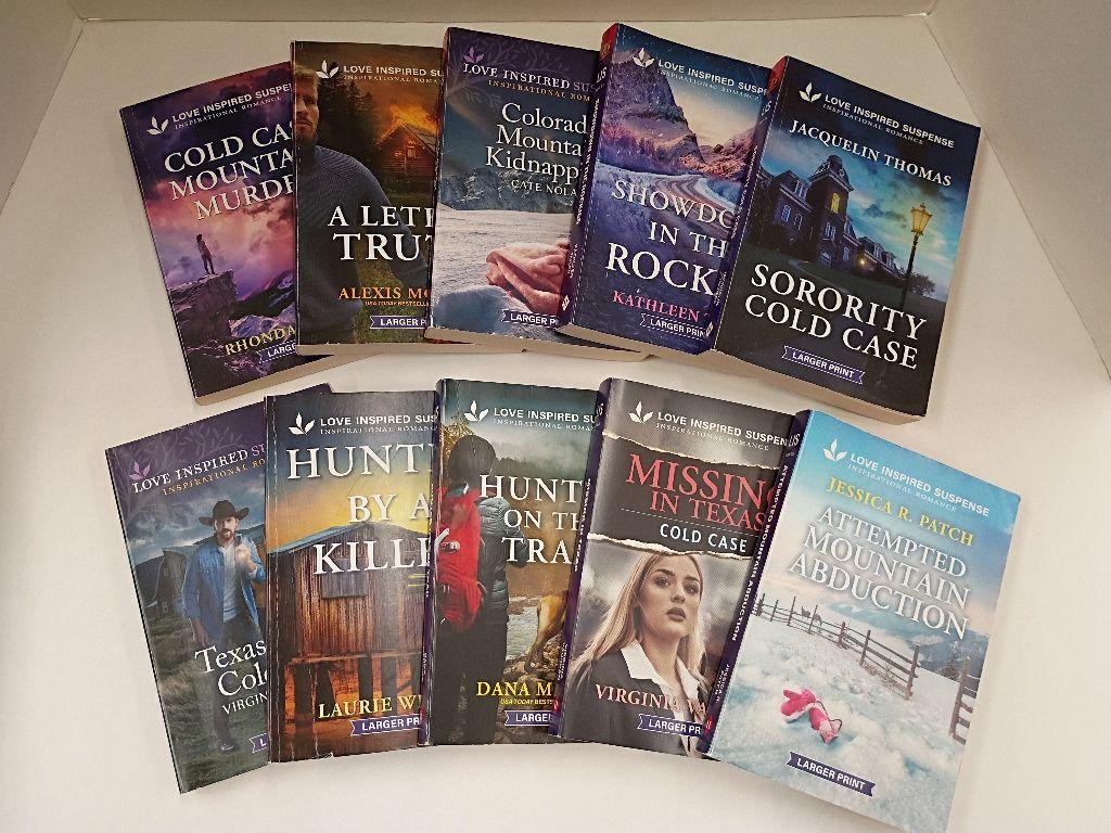 Set of 10 Romantic Suspense Paperbacks