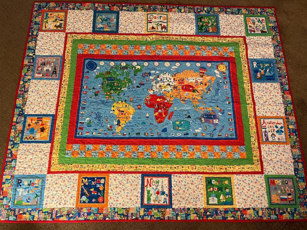 Around the World Children's Quilt