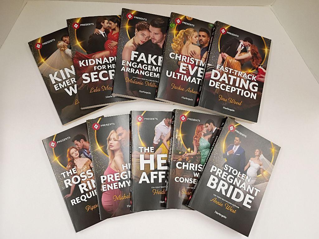 Set of 10 Harlequin Presents Romance Paperbacks
