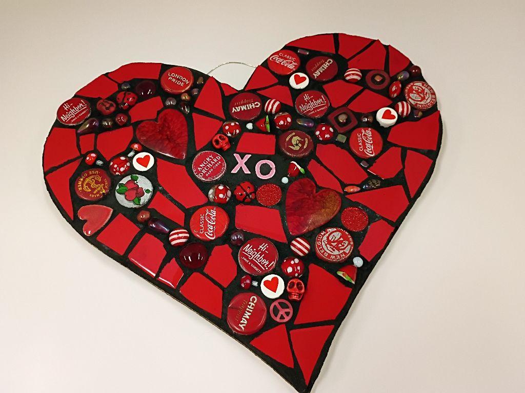 Mosaic Heart Wall Hanging
