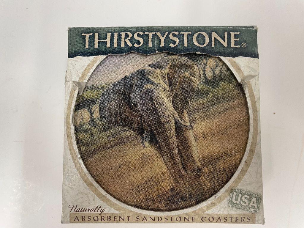 Elephant Sandstone Coasters