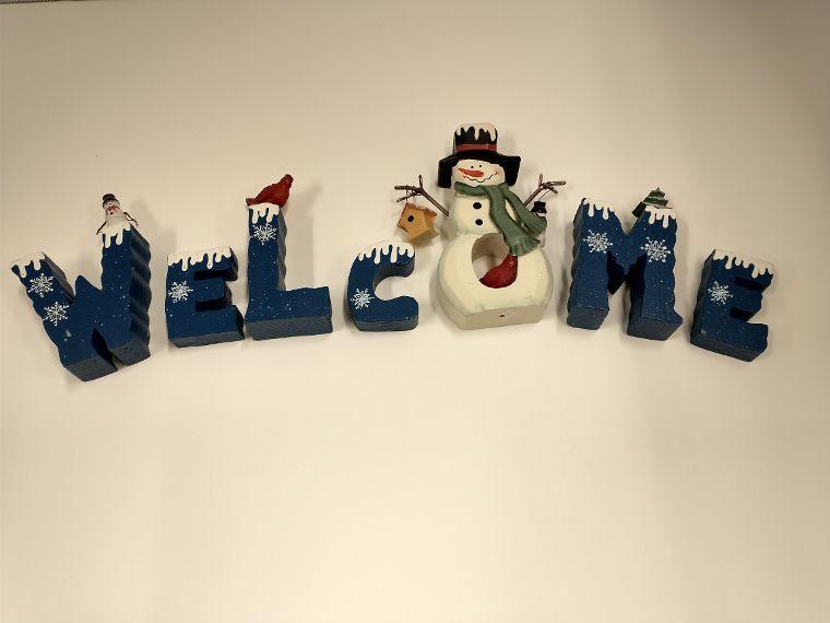 Welcome Snowman Decoration