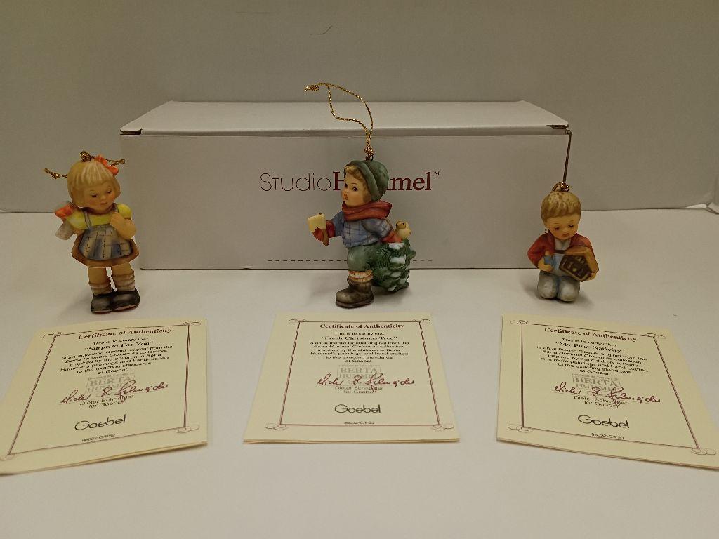 Berta Hummel Christmas Ornaments (Set 2)