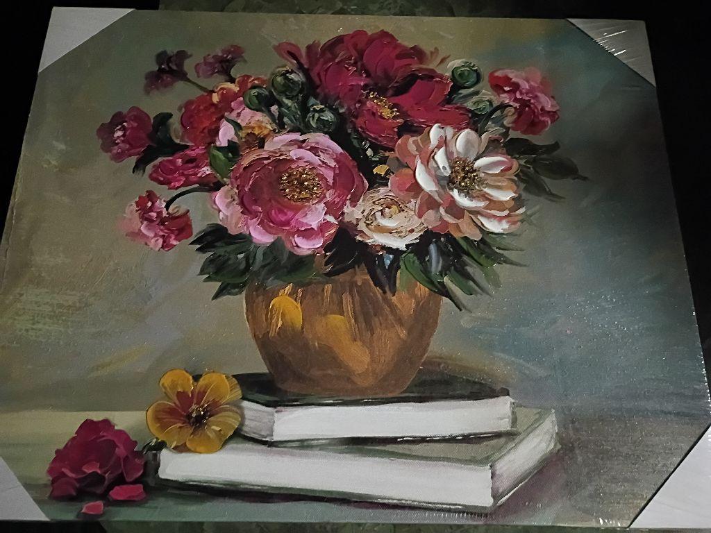 Canvas Floral Print