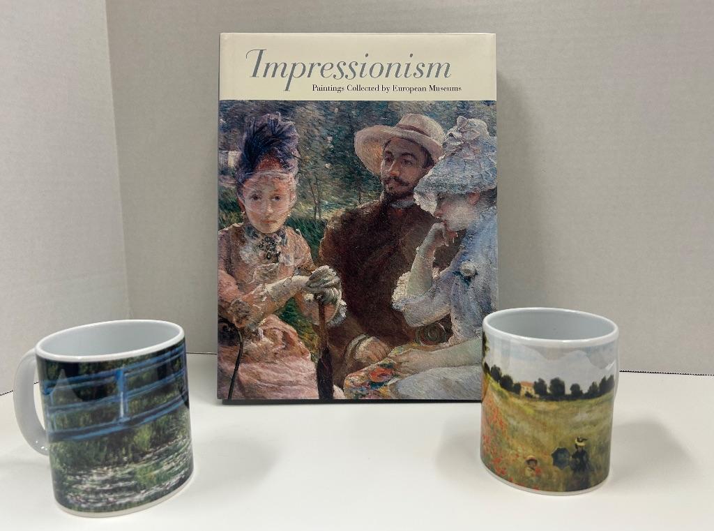 Monet Coffee Mugs and Impressionism Book