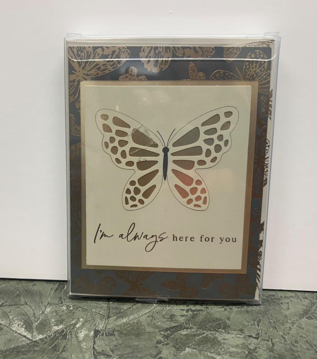 Handcrafted Butterfly-Themed 4 Greeting Cards