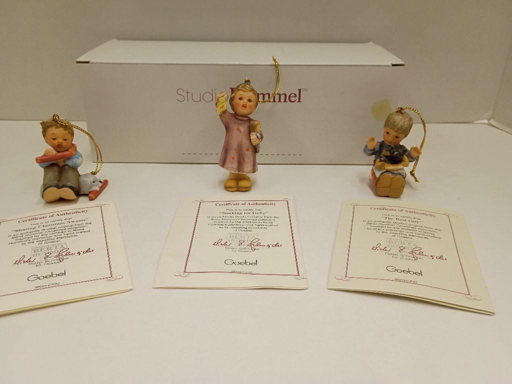 Berta Hummel Christmas Ornaments (Set 3)