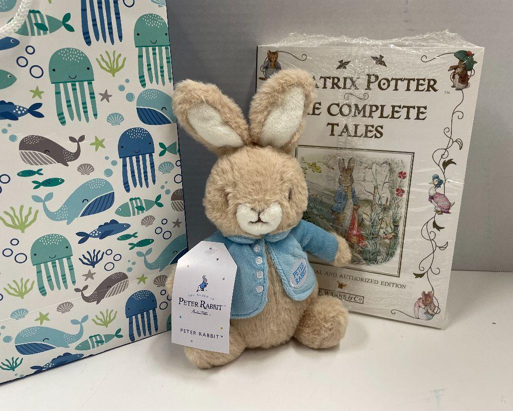Beatrix Potter Book and Peter Rabbit Bag