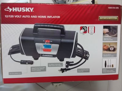 Husky 12/120 volt Auto and Home Inflator
