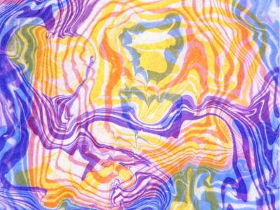 Suminagashi paper marbling in the studio with Ms. Liz Bellenger