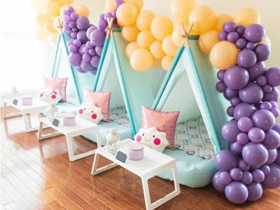Slumber Party Package for 5 children (Appropriate for Ages 6-12)