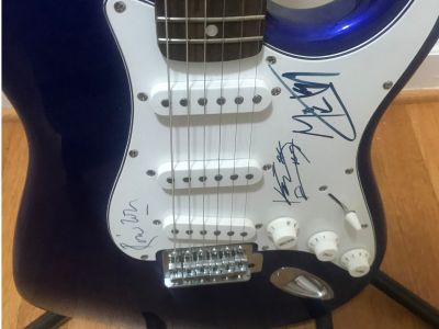 Rolling Stones Autographed Guitar