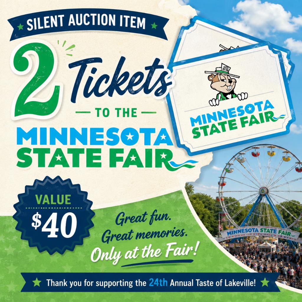 Two tickets to the MN State Fair