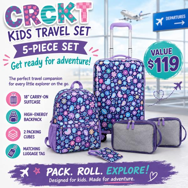 Little Explorer 5-Piece Travel Set – Pack, Rol...