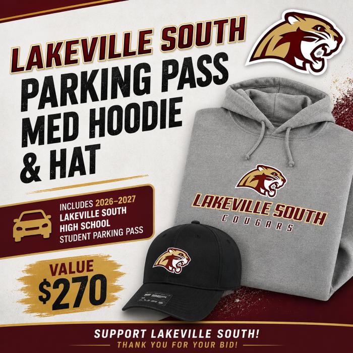 Lakeville South Student Parking Pass and Cougar Gear...