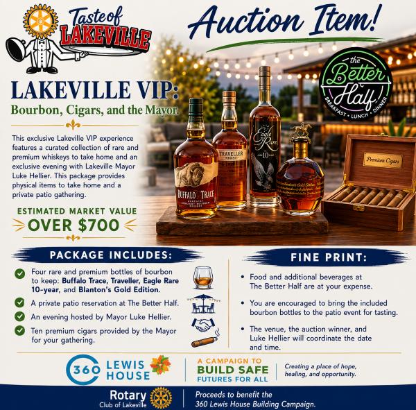 Lakeville VIP: Bourbon, Cigars, and the Mayor