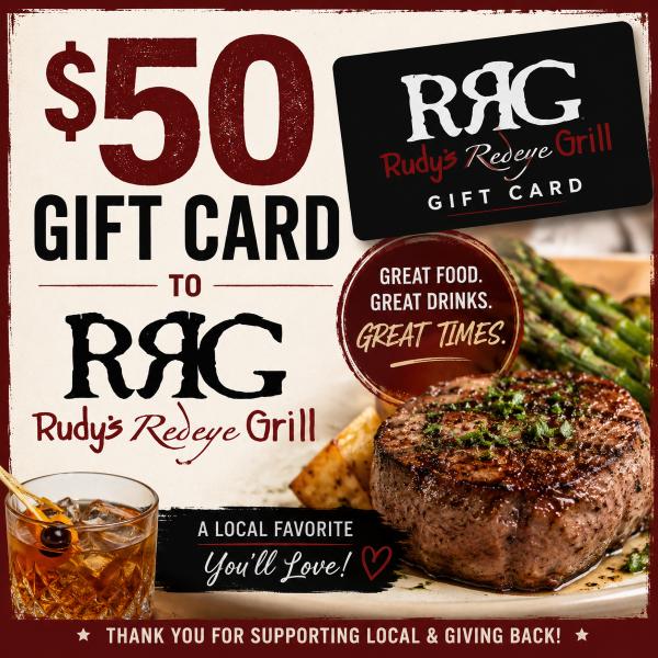 Steak Night Awaits – $50 Rudy's Redeye Grill G...