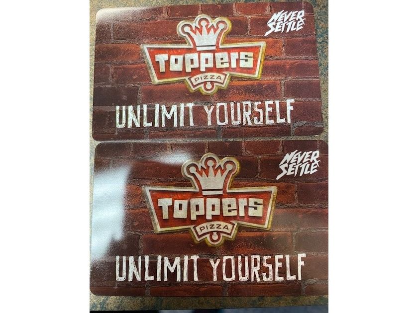 Toppers Pizza Gift Certificate-One Large
