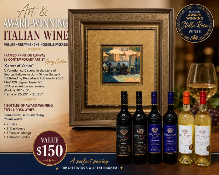 Art and Wine: “Corner of Venice” Framed ...