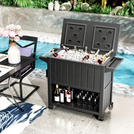 Patio Cooler with Beverages