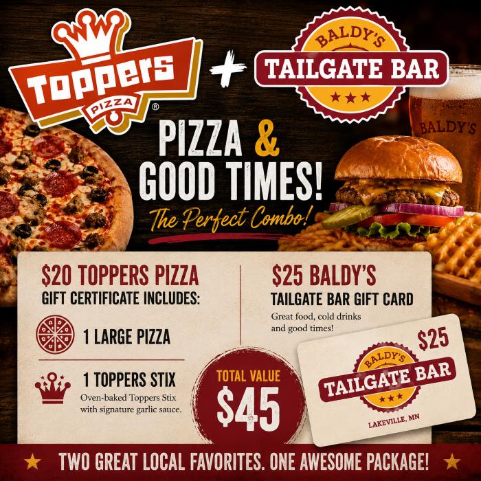 Pizza & Good Times – Toppers Pizza  and Ba...