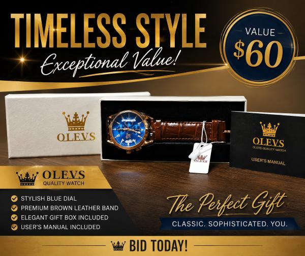 Timeless Style – OLEVS Men’s Watch