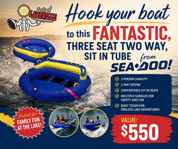 Hook the Adventure! Sea-Doo 3-Person Towable Tube