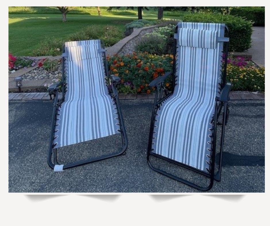 Two Sonoma Antigravity Lounge Chairs