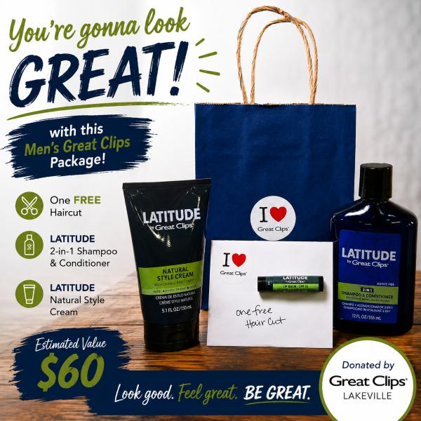 Look Great! Men's Great Clips Grooming Package