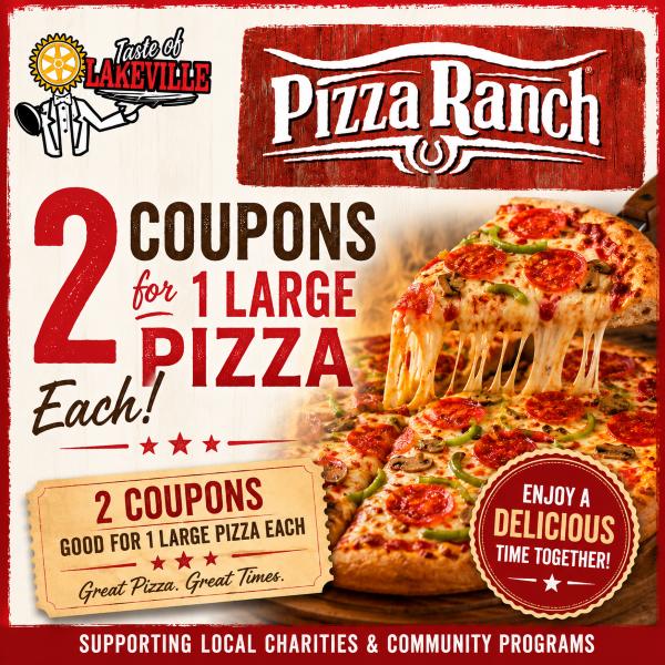 Pizza Night x2 – Three Large Pizza Coupons!