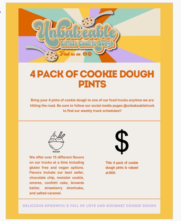 Spoonfuls of Joy – Cookie Dough 4-Pack from Un...