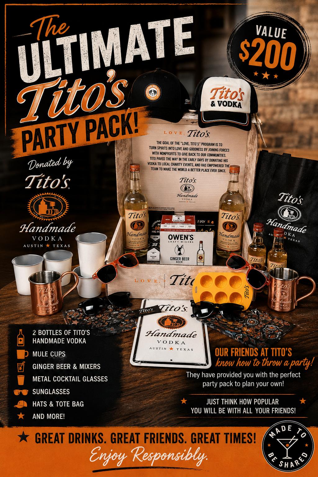 The Ultimate Tito’s Party Pack!