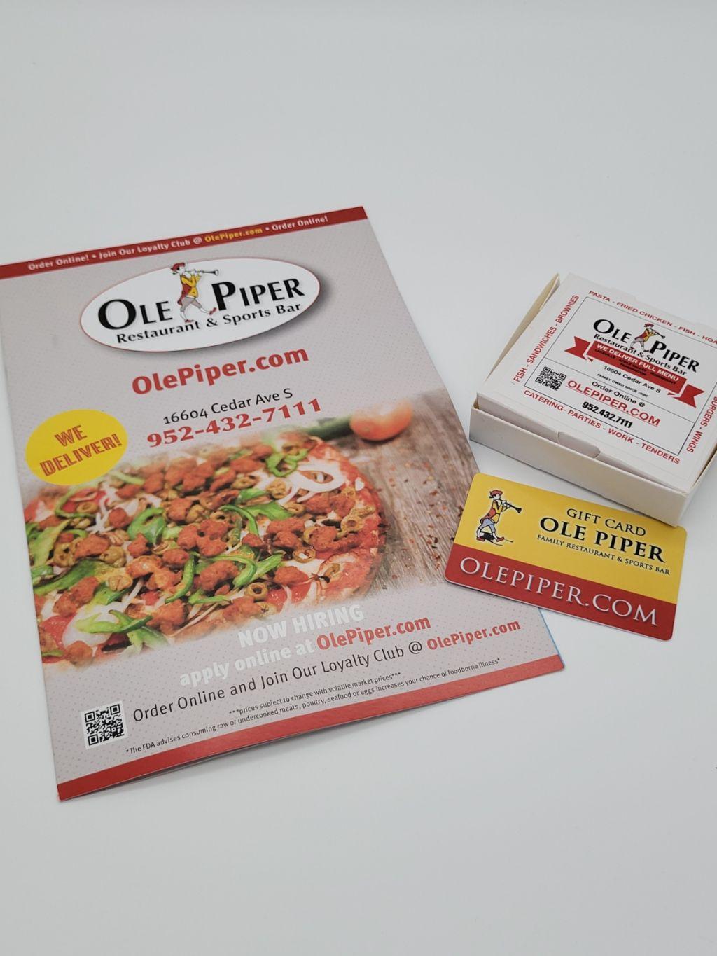 Ole Piper Inn Gift Card